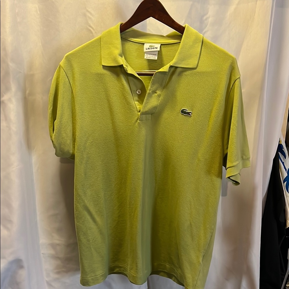 Lacoste Green Polo Shirt Classic Piqué Knit
